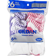 Toddler Socks Size 4 to 8 1/2 White/Pink - 
