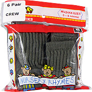 Nursery Rhymes Crew Socks Brown - 