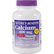 Calcium 600mg Plus Minerals w/Vitamin D3 - 