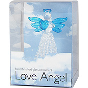 Love Angel Blue Heart & Wings - 