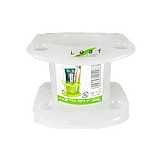 Leaf 2122 White Toothbrush Stand - 