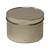 Round Metal Tin with Silver Finish -
