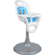 Flair Pedestal Highchair White Seat + Blue Pad - 
