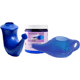 Family unbreakable neti pot kit for both adult and child with 10 oz salt